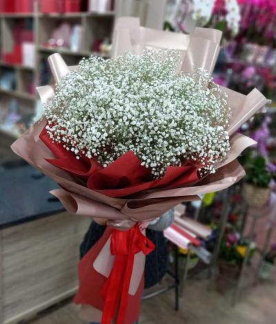 Букет цветов из: Гипсофила в Сухом-логе Свердловская область