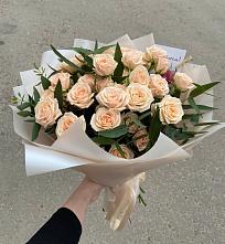 Букет Кремовые розы Латте в Сухом-логе Свердловская область