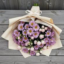 Букет цветов из:  Розы и Хризантемы в Сухом-логе Свердловская область