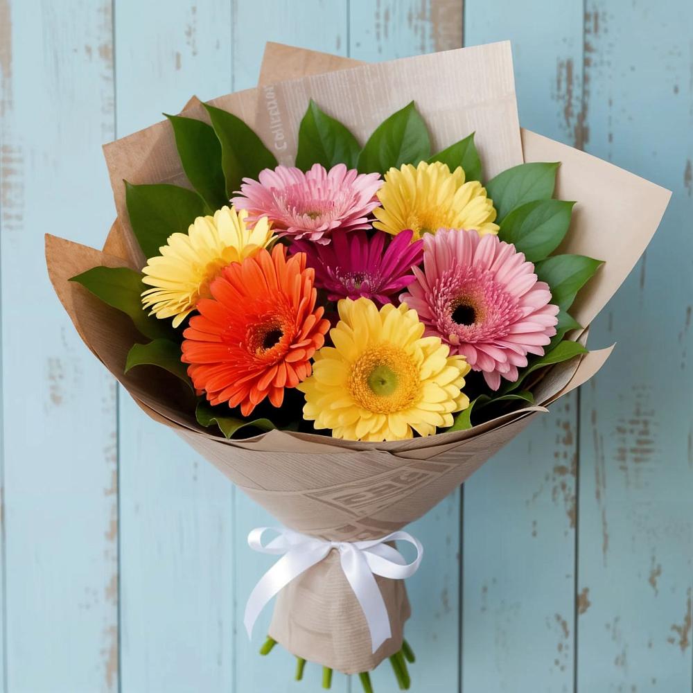 Букет цветов из: Герберы в Сухом-логе Свердловская область