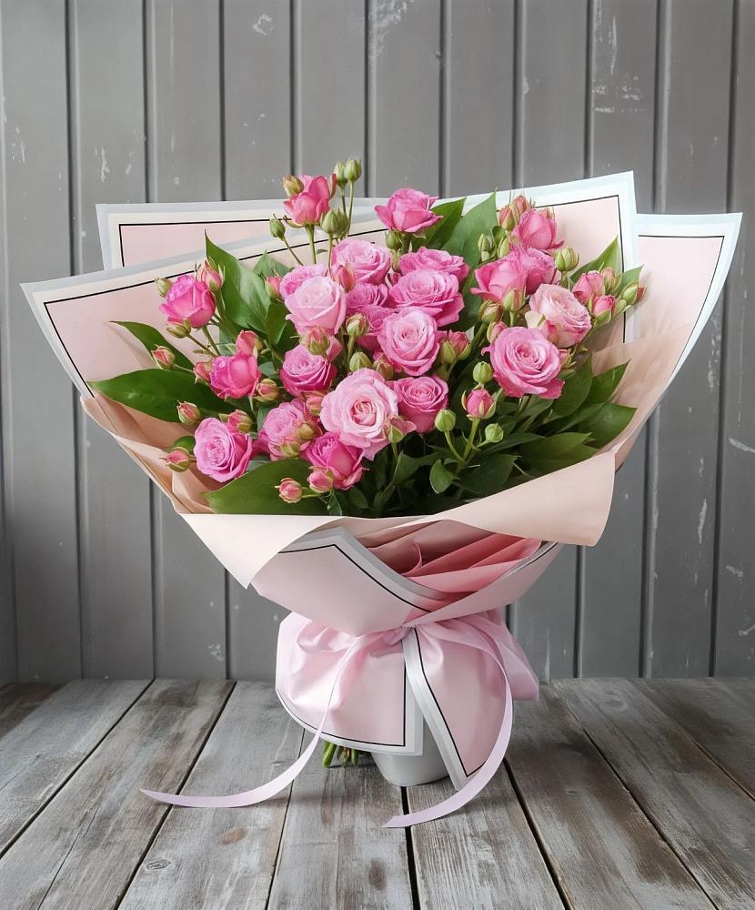Букет Розовый кустик в Сухом-логе Свердловская область