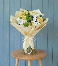 Букет цветов из:  Хризантемы и Розы в Сухом-логе Свердловская область