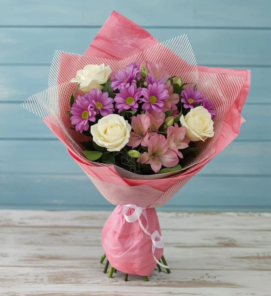 Букет цветов из: Герберы в Сухом-логе Свердловская область