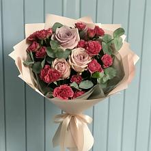 Букет цветов из:  Гвоздики и Розы в Сухом-логе Свердловская область