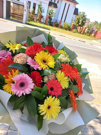 Букет цветов из: Герберы в Сухом-логе Свердловская область