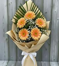 Букет цветов из:  Герберы в Сухом-логе Свердловская область